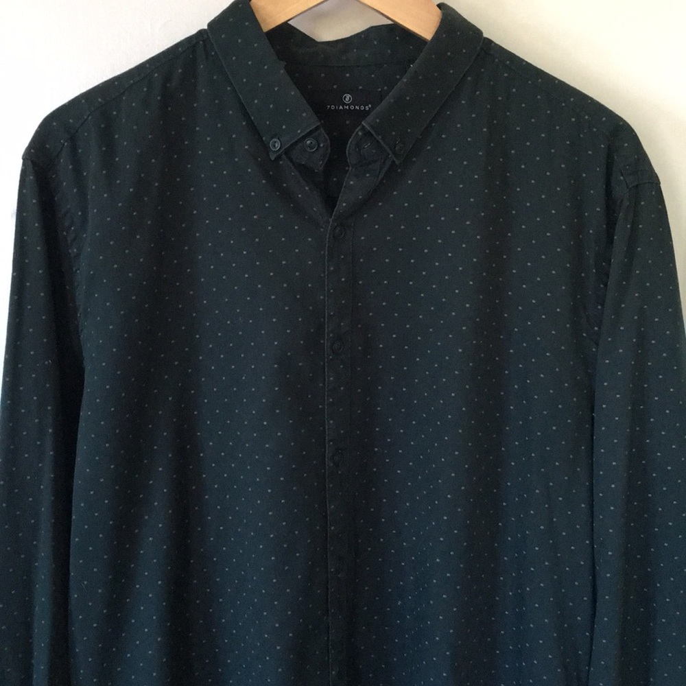 7 Diamonds Evergreen Button down